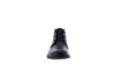 Zanzara Smith ZZ1745B Mens Black Leather Lace Up Chukkas Boots