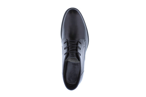 Zanzara Smith ZZ1745B Mens Black Leather Lace Up Chukkas Boots