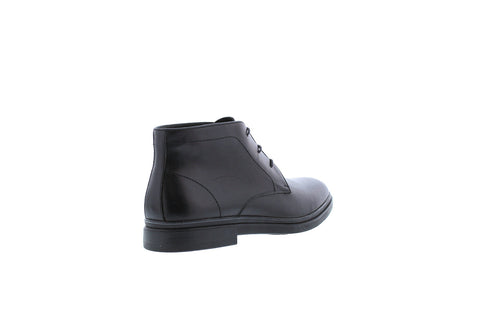 Zanzara Smith ZZ1745B Mens Black Leather Lace Up Chukkas Boots