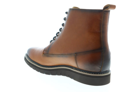 Zanzara Lairesse ZZB1159 Mens Brown Leather Lace Up Casual Dress Boots Shoes
