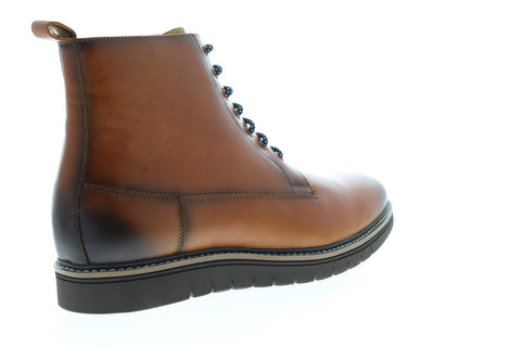 Zanzara Lairesse ZZB1159 Mens Brown Leather Lace Up Casual Dress Boots Shoes