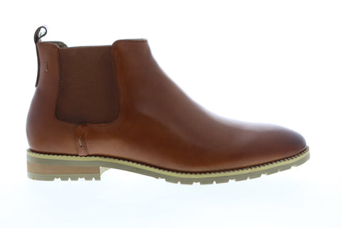 Zanzara Woody ZZB1199 Mens Brown Leather Slip On Chelsea Boots Shoes