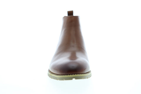 Zanzara Woody ZZB1199 Mens Brown Leather Slip On Chelsea Boots Shoes