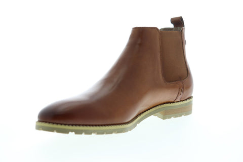 Zanzara Woody ZZB1199 Mens Brown Leather Slip On Chelsea Boots Shoes