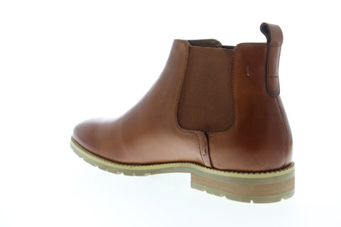 Zanzara Woody ZZB1199 Mens Brown Leather Slip On Chelsea Boots Shoes