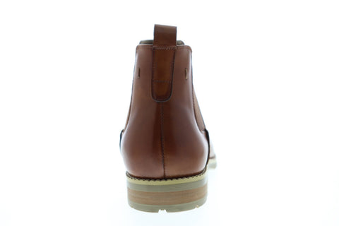 Zanzara Woody ZZB1199 Mens Brown Leather Slip On Chelsea Boots Shoes
