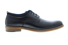 Zanzara Stuart ZZC1204 Mens Black Leather Casual Lace Up Oxfords Shoes