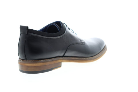 Zanzara Stuart ZZC1204 Mens Black Leather Casual Lace Up Oxfords Shoes