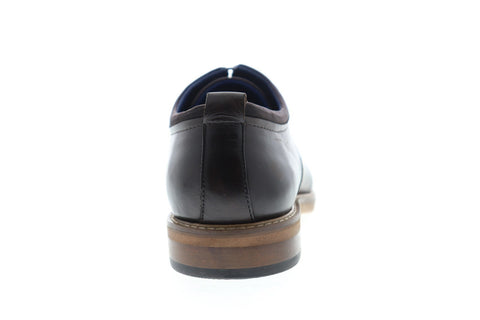 Zanzara Stuart ZZC1204 Mens Brown Leather Casual Lace Up Oxfords Shoes