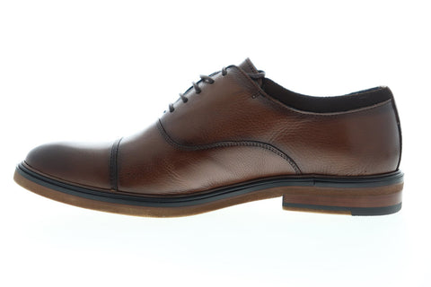 Zanzara Hans ZZC1205 Mens Brown Leather Casual Lace Up Oxfords Shoes