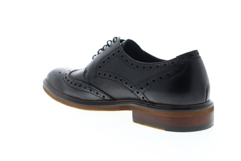 Zanzara Roman ZZC1212 Mens Black Leather Casual Lace Up Oxfords Shoes