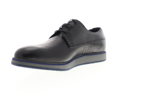 Zanzara Grayson ZZC1215 Mens Black Leather Dress Lace Up Oxfords Shoes