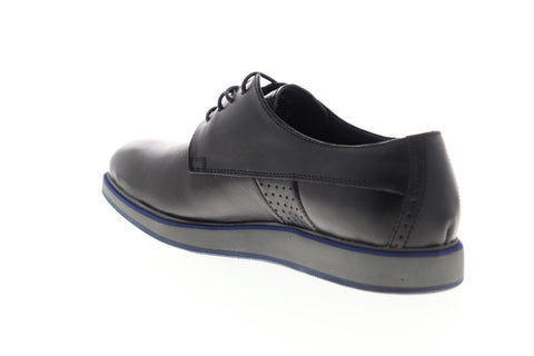 Zanzara Grayson ZZC1215 Mens Black Leather Dress Lace Up Oxfords Shoes