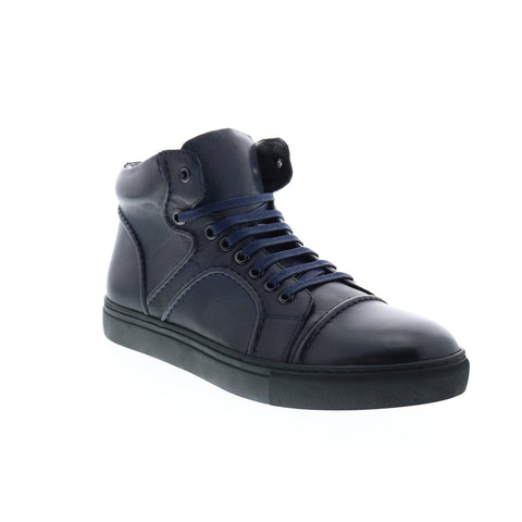 Zanzara Tindle ZZH1141 Mens Blue Leather Lifestyle Sneakers Shoes