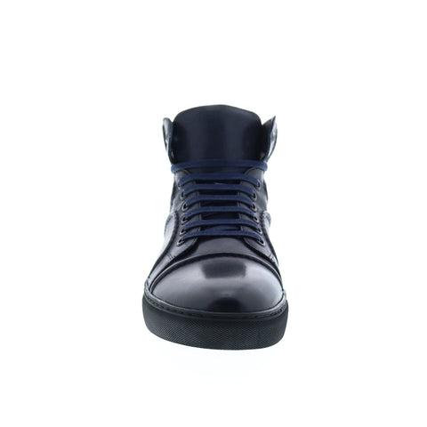 Zanzara Tindle ZZH1141 Mens Blue Leather Lifestyle Sneakers Shoes