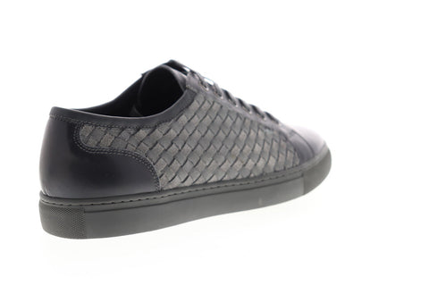 Zanzara Player ZZL1040 Mens Gray Leather Lace Up Low Top Sneakers Shoes
