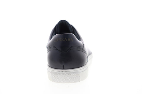 Zanzara Sorgh ZZL1133 Mens Blue Leather Slip On Sneakers Shoes