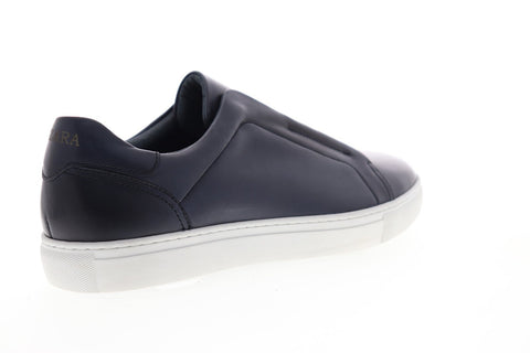 Zanzara Sorgh ZZL1133 Mens Blue Leather Slip On Sneakers Shoes