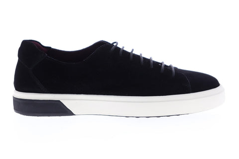 Zanzara SOL ZZL1208 Mens Black Suede Lace Up Low Top Sneakers Shoes