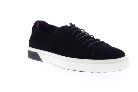 Zanzara SOL ZZL1208 Mens Black Suede Lace Up Low Top Sneakers Shoes
