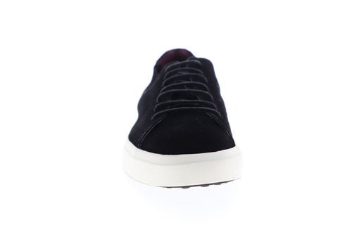Zanzara SOL ZZL1208 Mens Black Suede Lace Up Low Top Sneakers Shoes