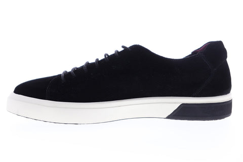Zanzara SOL ZZL1208 Mens Black Suede Lace Up Low Top Sneakers Shoes