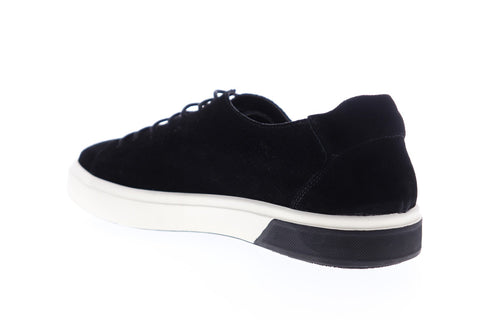 Zanzara SOL ZZL1208 Mens Black Suede Lace Up Low Top Sneakers Shoes
