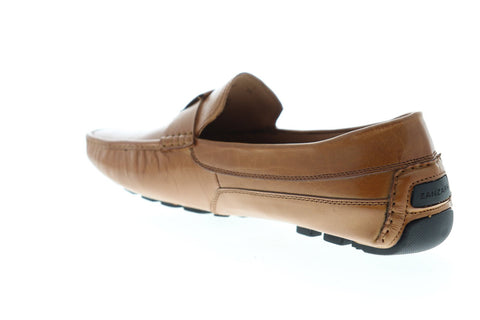 Zanzara Newton ZZ21100 Mens Brown Leather Casual Slip On Loafers Shoes