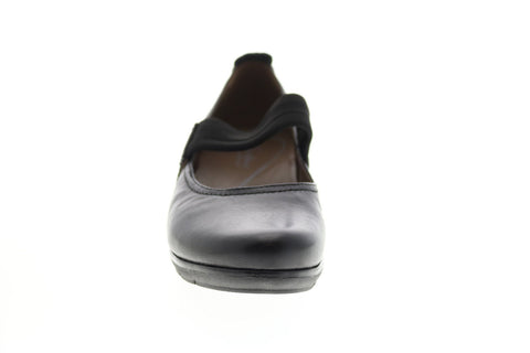 Earthies Zeeland Leather ZEELAND-BLK Womens Black Mary Jane Flats Shoes