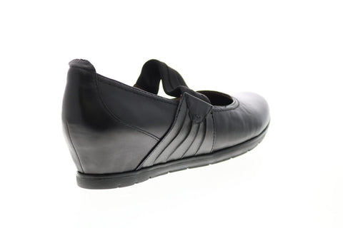 Earthies Zeeland Leather ZEELAND-BLK Womens Black Mary Jane Flats Shoes