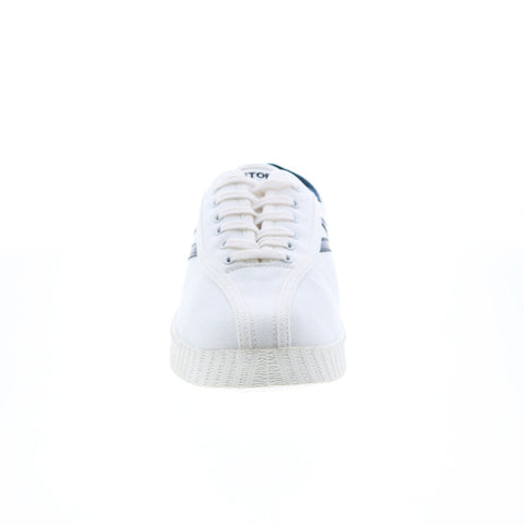 Tretorn A-NYLITECA Womens White Canvas Lace Up Lifestyle Sneakers Shoes