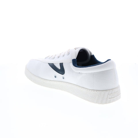 Tretorn A-NYLITECA Womens White Canvas Lace Up Lifestyle Sneakers Shoes