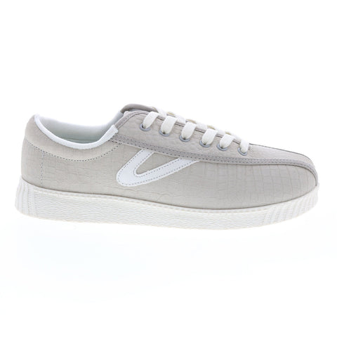 Tretorn A-NYLITELE Womens Gray Suede Lace Up Lifestyle Sneakers Shoes