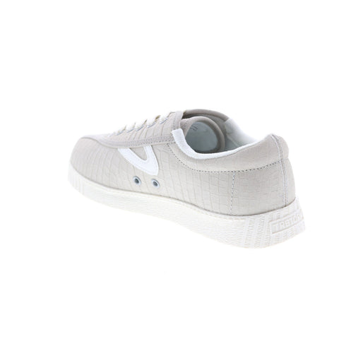 Tretorn A-NYLITELE Womens Gray Suede Lace Up Lifestyle Sneakers Shoes