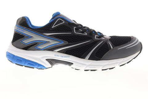 Hi-Tec Phantom Mens Black Mesh Low Top Lace Up Athletic Running Shoes