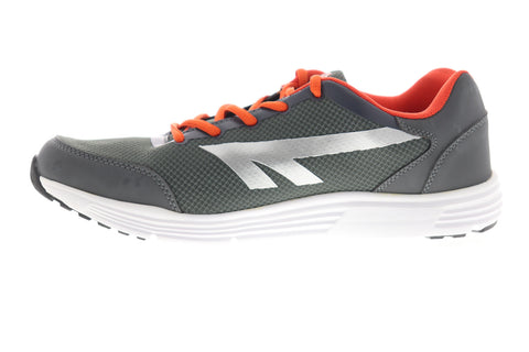 Hi-Tec Pajo Mens Gray Mesh Low Top Lace Up Athletic Running Shoes