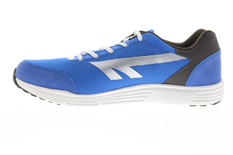 Hi-Tec Pajo Mens Blue Mesh Low Top Lace Up Athletic Running Shoes