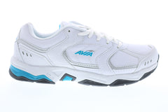 Avia Avi-Tangent A1483WWLS Womens White Wide 2E Low Top Athletic Running Shoes