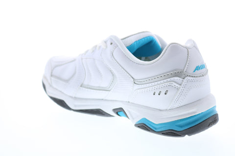 Avia Avi-Tangent A1483WWLS Womens White Wide 2E Low Top Athletic Running Shoes