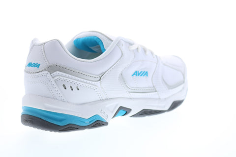 Avia Avi-Tangent A1483WWLS Womens White Wide 2E Low Top Athletic Running Shoes