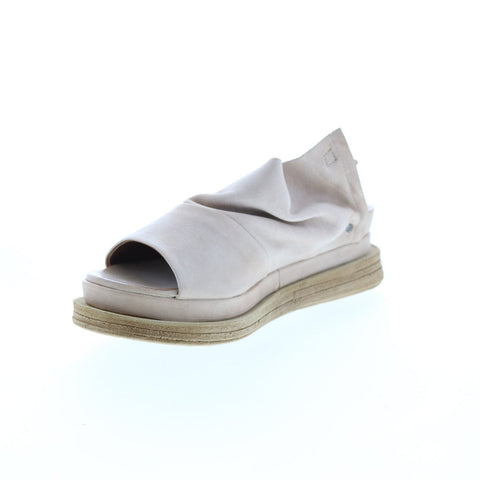 A.S.98 Lira A15027-101 Womens Beige Leather Slingback Sandals Shoes