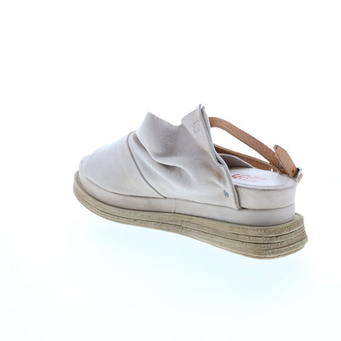 A.S.98 Lira A15027-101 Womens Beige Leather Slingback Sandals Shoes