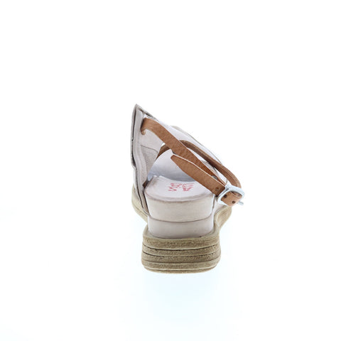 A.S.98 Lira A15027-101 Womens Beige Leather Slingback Sandals Shoes