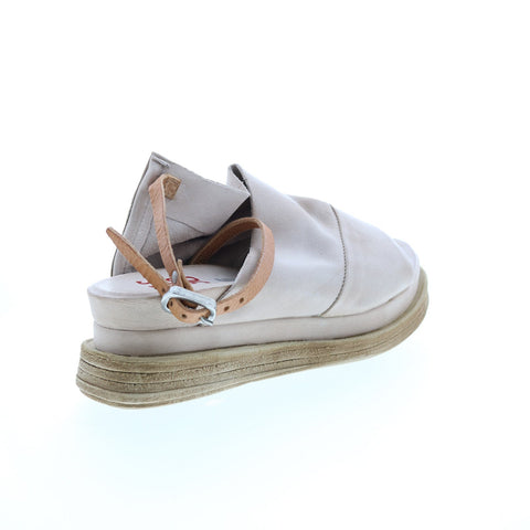 A.S.98 Lira A15027-101 Womens Beige Leather Slingback Sandals Shoes
