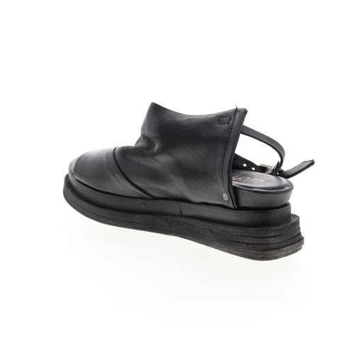 A.S.98 Lira A15027-101 Womens Black Leather Sandals Platform Shoes