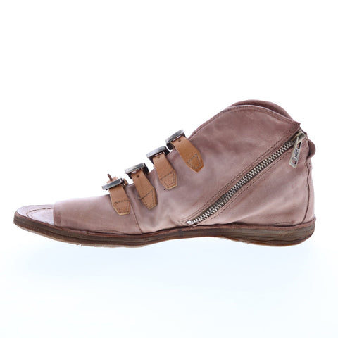 A.S.98 Remy A16022-101 Womens Beige Leather Hook & Loop Gladiator Sandals Shoes