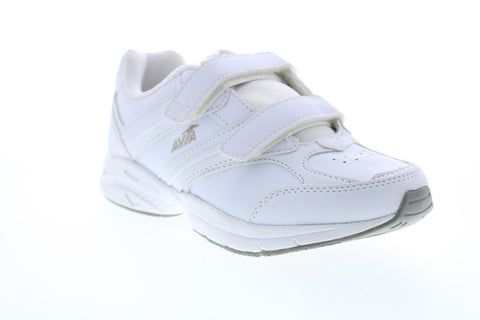 Avia A344WWSY Womens White Leather Low Top Lifestyle Sneakers Shoes