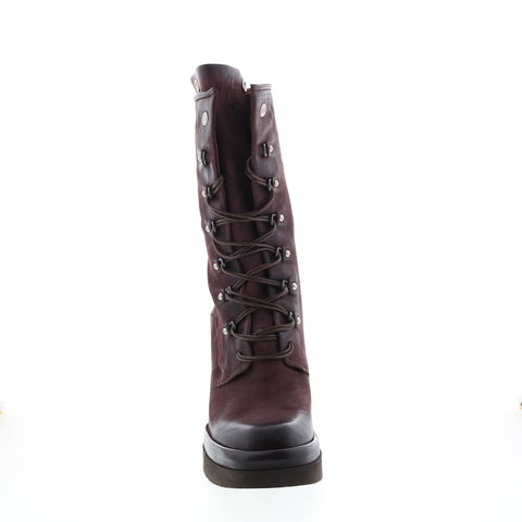 A.S.98 Vivienne A53205-302 Womens Burgundy Leather Casual Dress Boots Boots