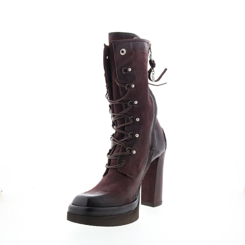 A.S.98 Vivienne A53205-302 Womens Burgundy Leather Casual Dress Boots Boots
