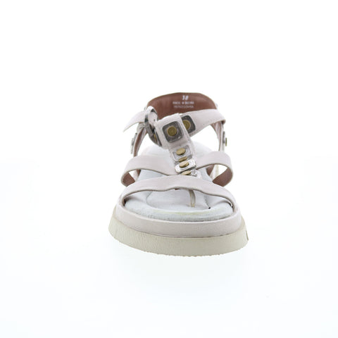 A.S.98 Ferdie A64003-301 Womens Beige Leather Strap Sandals Shoes